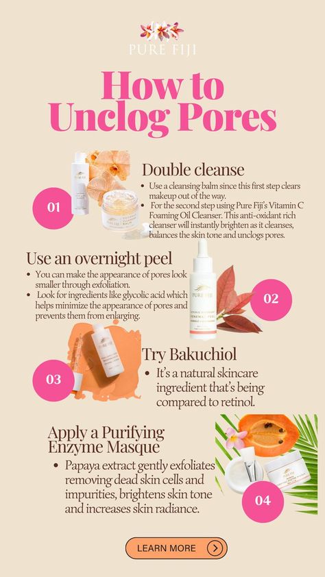 How to unclog pores Blind Pimple, Pimples Under The Skin, Acne Overnight, Natural Skin Care Products, Cold Sores Remedies, Natural Cold Remedies, Natural Cough Remedies, Summer Skincare, Large Pores