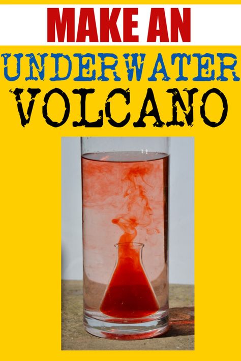 Underwater Volcano, Chemistry Experiments For Kids, Convection Currents, Science Demonstrations, Tectonic Plates, Science Experiments For Kids, Simple Science, Experiments For Kids, Chemistry Experiments