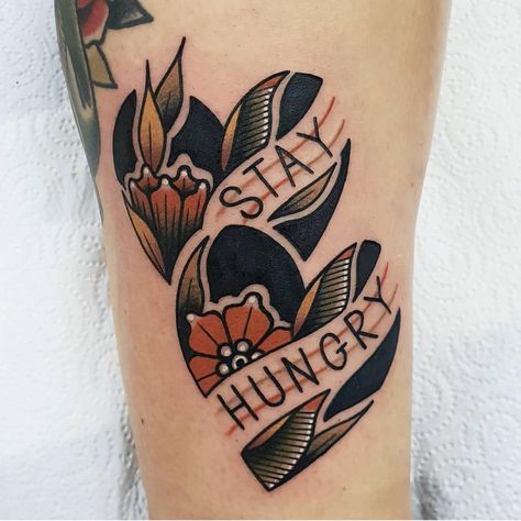 Tattoo by @rabtattoo 🇬🇧 #traditionaltattoo #tattoo #tattoos Scary Tattoos, Stay Hungry, Traditional Tattoo Design, Horror Tattoo, Sailor Jerry, Old Tattoos, Friend Tattoos, Name Tattoos, Trendy Tattoos