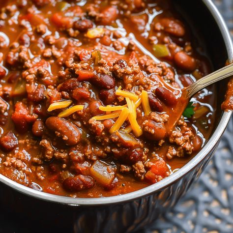 Step-by-Step Instructions for Perfect Crockpot Chili - Charm Recipes Easy Red Chili Recipes, Simple Chili Recipe Crockpot, Best Chili Recipe Crockpot, Chili Recipe Crockpot Easy, Crockpot Chili Recipes, Crockpot Chilli, Easy Crock Pot Chili, Chilli Recipe Crockpot, Best Crockpot Chili