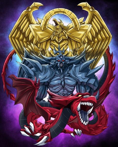 Egyptian Gods Wallpaper, Yugioh Egyptian Gods, Egyptian God Cards, Yugioh Wallpaper, Rare Yugioh Cards, Kaiba Yugioh, Yugioh Tattoo, Gods Wallpaper, Slifer The Sky Dragon