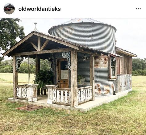 Grain Bin Ideas, Grain Bin House, Bin House, Grain Bins, Silo House, Large Workshop, Pins Ideas, Wood Projects Diy, Barn Style House