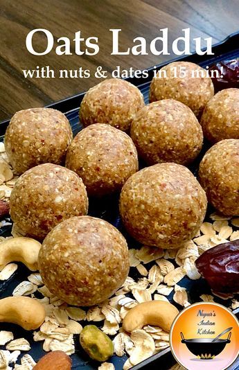 Oats Recipes Indian, Laddoo Recipe, Healthy Oats, Laddu Recipe, Vegan Baking Recipes, Energy Bar, Indian Dessert Recipes, Eat Better, Quick Oats