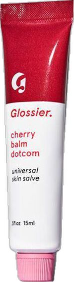 Glossier Cherry Balm, Glossier Cherry, Balm Dot Com, Facial Products, Best Lip Balm, Basic Skin Care Routine, Balm Dotcom, Lip Hydration, Tinted Lip Balm