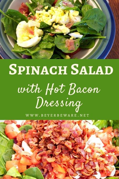 Bacon Spinach Salad Dressing, Spinach Salad With Bacon And Eggs, Spinach Salad Dressing Easy, Warm Spinach Salad With Bacon, Wilted Spinach Salad With Bacon Dressing, Spinach Salad Dressing Vinaigrette, Spinach Salad With Hot Bacon Dressing, Warm Bacon Dressing For Spinach Salad, Hot Bacon Dressing For Spinach Salad