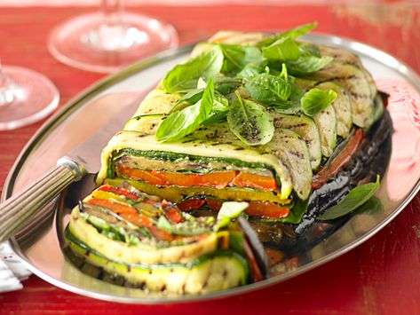 Roast vegetable terrine | Women's Weekly Food Post Roast, Singapore Women, Vegetable Terrine, Terrine Recipe, Fennel Sausage, Queens Food, Sorbet Recipes, Grilled Veggies, Roasted Carrots