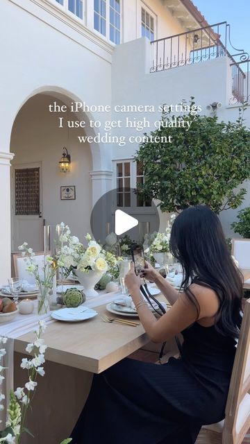 Behind The Scenes Wedding Content Creator on Instagram: "How to get high quality iPhone videos and photos 🤳🏼  This is probably one of the most asked questions I get as a wedding content creator! Of course you need to have the creative eye and curiosity (which can be developed with lots of practice) but there are also a few technical iPhone camera settings I swear by to capture the most high quality videos and photos with my device.  In addition to the settings I shared above I also like to play around with my exposure settings while capturing multiple angles at different depths to create a cinematic look and feel.  Something as simple as a steady hand and a clean camera lens goes a really long way with iPhone content!  Have any questions for me about BTS Bride’s content and capture style Wedding Content Creator Aesthetic, Wedding Content Creator Ideas, Wedding Content Creator, Iphone Camera Settings, Wedding Content, Create Name, Feel Something, Wedding Social, Branding Shoot