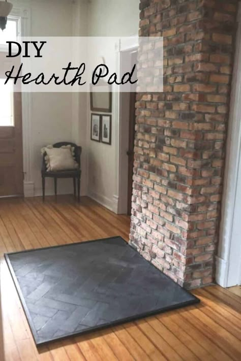 Hearth Pads For Wood Stoves, Diy Hearth Pad, Wood Stove Hearth Pads, Woodstove Ideas, Pellet Stove Hearth, Corner Wood Stove, Wood Stove Surround, Stove Hearth, Hearth Pad