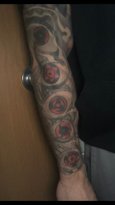 Naruto Rennigan Tattoo, Naruto Danzo Arm Tattoo, Danzo Naruto Tattoo, Clash Of Clans Tattoo, Naruto Sleeve Tattoo, Sharingan Tattoo, Naruto Tattoo, Naruto Art, Arm Sleeve