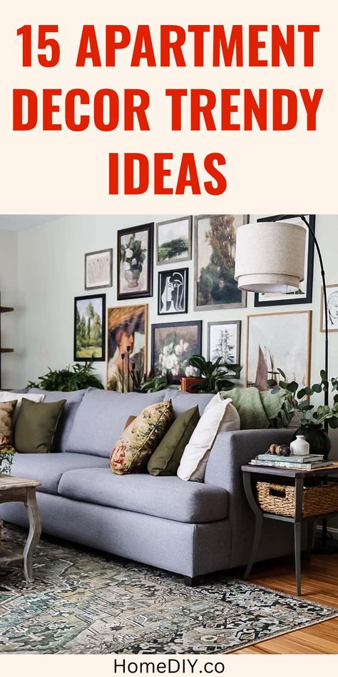 Explore 15 trendy apartment wall decor ideas featuring chic decor, unique wall art, and creative solutions for stylish living spaces. This pin showcases ideas using visually appealing images. Wall Decor For Apartment Living Room, Apartment Wall Decor Ideas, Apartment Living Room Wall Decor, Art For Apartment, Clever Decor, Chic Room Decor, Budget Friendly Living Room, Apartment Wall Decor, Apartment Walls