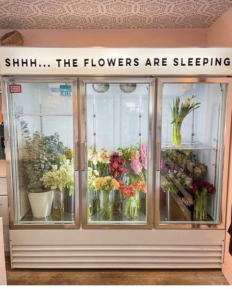 Florist Shop Interior, Flower Fridge, Flower Shop Interiors, Florist Studio, Flower Shop Decor, Flower Shop Design, Come Shop With Us, Flower Truck, Flower Room