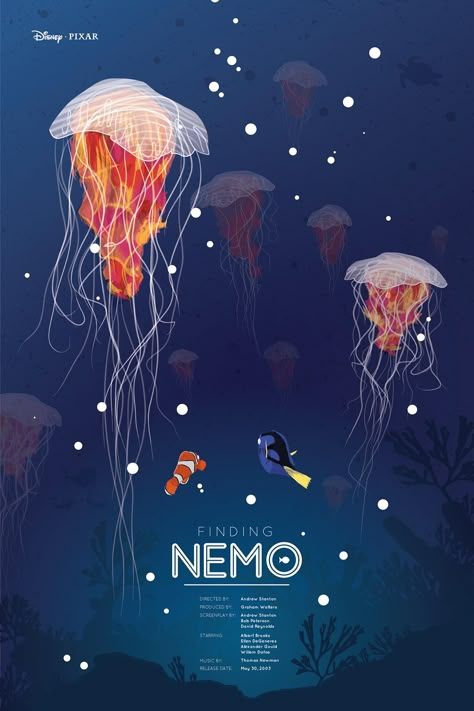 Finding Nemo (2003) [1240 x 1860] Finding Nemo Illustration, Nemo Illustration, Finding Nemo Poster, Vintage Disney Posters, Photowall Ideas, Disney Poster, Disney Movie Posters, Disney Posters, Movie Poster Wall