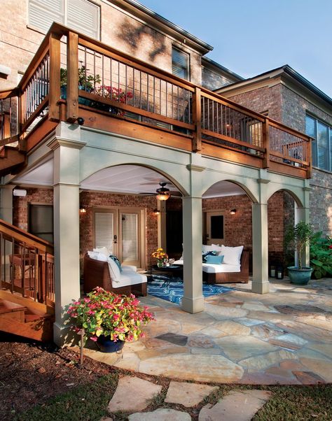 Patio Under Decks, Decking Fence, Land Scaping, Second Story Deck, Under Deck, Deck Remodel, Patio Deck Designs, Under Decks, Deck Designs Backyard