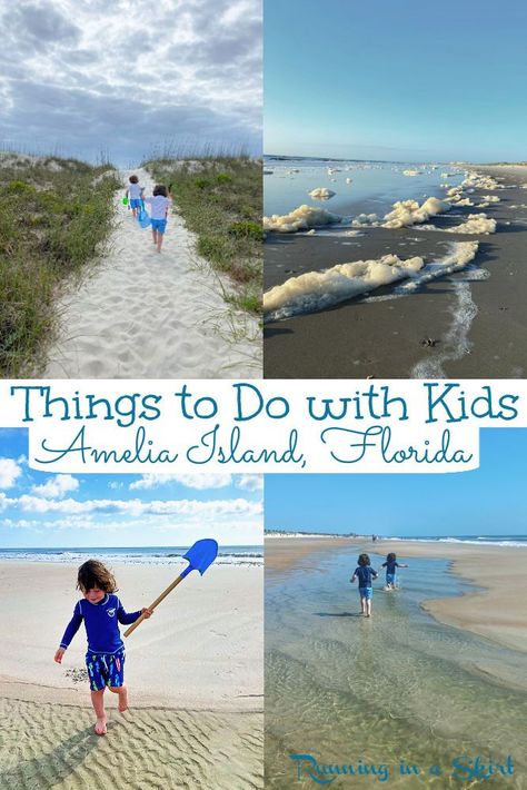 Amelia Island Florida - Things to Do with Kids. Top activities, beaches, playgrounds, shopping and restaurants to explore for families with kids. Includes Amelia Island and Fernandina Beach. Add this Florida beach destination to your bucket lists! / Running in a Skirt #ameliaisland #familytravel #floridatravel #beaches #travel #florida Fernandina Beach Florida, Amelia Island Florida, Travel Florida, North America Travel Destinations, Miami Travel, Things To Do With Kids, Fernandina Beach, Family Vacation Destinations, Florida Beach