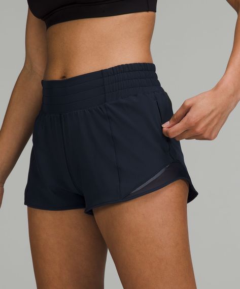 Max out that stride. We designed these run shorts with a little extra room so you can move freely. Designed for Run. Built-in liner offers extra coverage. Continuous drawcord is easy to cinch and won't get lost in the wash. Discreet zippered pocket in seam for small items. Secret stash pocket in the liner. Reflective details. Run Shorts, Lululemon Outfits, Lululemon Hotty Hot Shorts, Hotty Hot Shorts, Hot Shorts, Lululemon Shorts, Designer Shorts, Lululemon Women, Komplette Outfits