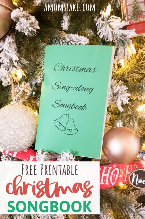 Christmas Songbook - Free PDF Printable! - A Mom's Take Christmas Ukulele Songs, Christmas Carols For Kids, Christmas Carols Lyrics, Christmas Carols Songs, Christmas Carol Book, Popular Christmas Songs, Christmas Songs Lyrics, Best Christmas Songs, Christmas Lyrics