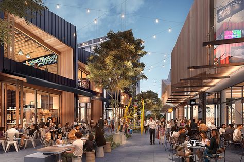 Frasers Property reveals new tenants for Ed.Square Town Centre – Shopping Centre News Shopping Mall Design, Plaza Design, Shopping Mall Architecture, Retail Facade, Retail Architecture, Street Mall, Strip Mall, Commercial Street, Mall Design