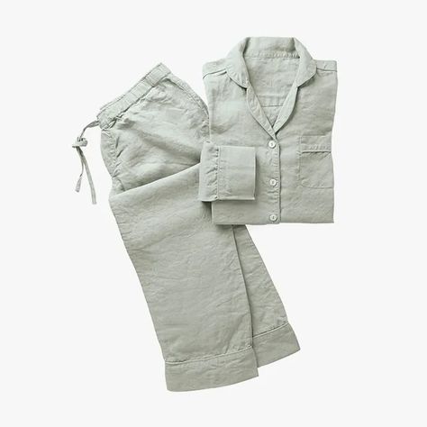 34 Wardrobe Essentials You Must Have in 2021 According to Vogue Editors | Vogue Wu Wear, Linen Robe, Linen Pajamas, Best Pajamas, Vintage Indigo, European Linens, Muslimah Fashion, Positano, Mother Of Pearl Buttons