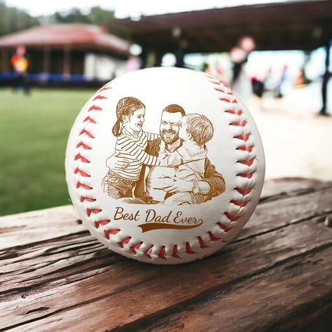 PRICES MAY VARY. Unique Personalized Gift: Engrave your favorite photo on a baseball, creating a one-of-a-kind Father's Day gift that celebrates special memories. Dimension: Standard Size Baseball, 9" inch circumference, 7.3-7.5cm diameter, 5 oz. Perfect for Baseball Lovers: Ideal for dads who are passionate about baseball, making it a meaningful and thoughtful gift. Engraved by laser in the USA Acrylic Display Box Included Impress your dad with this Custom Photo Baseball Ball Gift. Made in the Baseball Lover Gift Ideas, Baseball Gifts For Boys, Baseball Coach Gift Ideas Diy, Sentimental Gifts For Dad, Gifts For Father In Law, Baseball Gift Basket, Gift For Father In Law, Gifts For Dad Christmas, Personalized Baseball Gifts