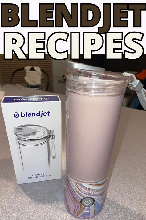 smoothie made in a BlendJet 2 with a sipper lid. BlendJet Recipes. Blender Cup Recipes, Personal Blender Recipes Healthy, Portable Blender Smoothies, Blend Jet Smoothie Recipes Healthy, Blend Jet Recipes Protein, Portable Smoothie Blender Recipes, Recipes For Blend Jet, Blendjet Recipes Smoothies Easy, Blender Jet Recipes Healthy