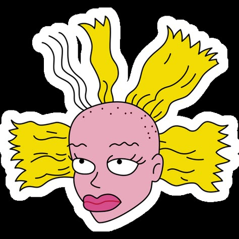 Rugrats Painting, Rugrats Cynthia, Rugrats Doll, Cynthia Rugrats, Wallpaper 90s, Rugrats Cartoon, Monkey Stickers, 90s Wallpaper, Happy Stickers