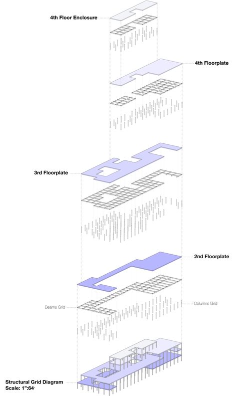 preliminary structural diagram. I just liked the colors :) Architecture Structural Diagram, Structural Grid Architecture Plan, School Diagram Architecture, Structural Diagram Architecture, Structure Diagram Architecture, Architecture Structure Diagram, Structural Diagram, Grid Architecture, Grid Structure