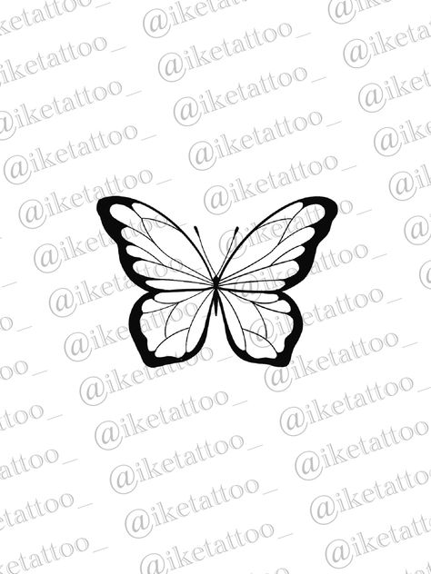 Purple Butterfly Tattoo Outline, Butterfly Tattoo Template, Butterfly Tattoo Outline, Butterfly Outline Tattoo, Butterfly Drawing Outline, Borboleta Tattoo, Floral Back Tattoos, Butterfly Tattoo Stencil, Zeus Tattoo