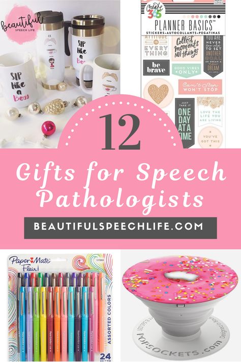 Slp Christmas Gifts, Slp Thank You Gifts, Speech Language Pathology Gifts, Speech Therapy Teacher Gifts, Speech Therapy Month Gift Ideas, Speech Therapist Appreciation Gifts, Slp Appreciation Gifts, Gift Ideas For Speech Therapist, Gift For Speech Therapist Thank You