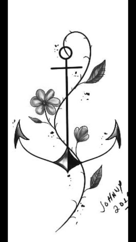 Anchor Tattoo Designs For Women, Flower Anchor Tattoo, Anchor Tattoos For Couples, Coast Guard Tattoo, Son Symbol, Anchor Heart Tattoo, Feminine Anchor Tattoo, Tattoo Frau, Anchor Tattoo Meaning