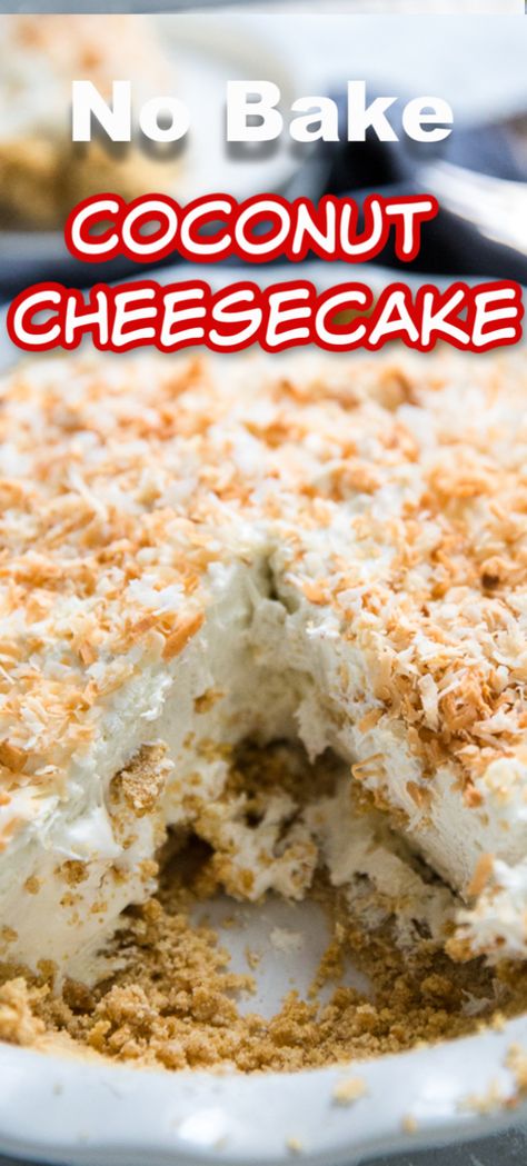 Coconut Cheese, Chocolate Mousse Pie, Recipe Cheesecake, Coconut Cheesecake, Cheesecake Dessert, Cookies Bars, Baked Cheesecake Recipe, Nutter Butter, Easy Cheesecake Recipes