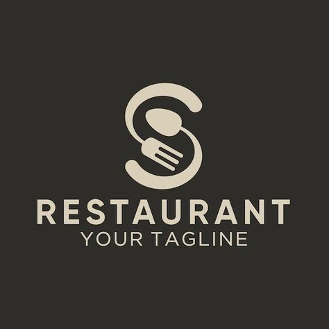 Letter s restaurant spoon and fork logo | Premium Vector #Freepik #vector #fork #dish #dinner #plate Restaurant Logos Design, Catering Logo Ideas, Spoon And Fork Logo, Arabic Restaurant Logo, Restaurant Logo Design Branding, Grill Restaurant Logo, Burger Restaurant Logo, Cooking Logo Design, Sushi Restaurant Logo