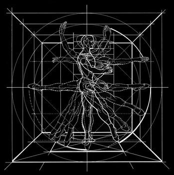 Amy Ireland: Nick Land, W.B. Yeats, and Anastrophic Modernism - OnScenes Vitruvian Man, Body Movement, Dancing Queen, The Dance, Stop Motion, Set Design, Sacred Geometry, Architecture Drawing, Figure Drawing