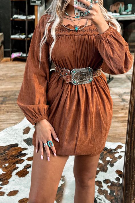 Brown western boots outfit