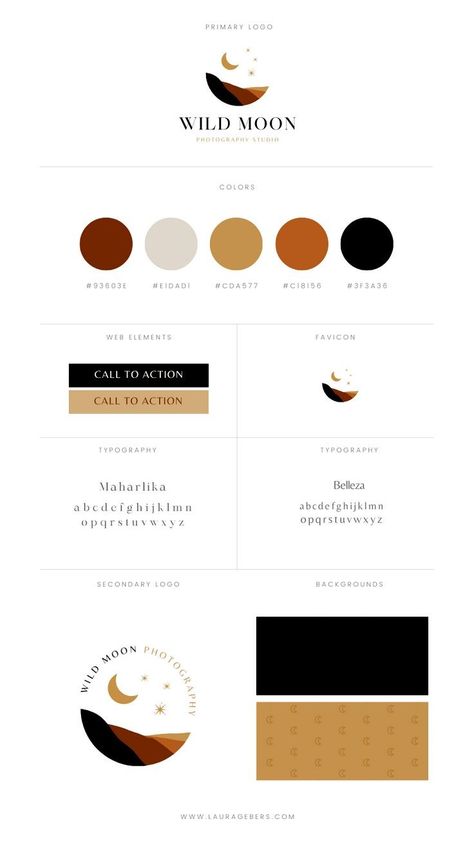 Academia Inspiration, Identity Development, Wild Moon, Brand Color Palette, Minimalist Business, Brand Kit, Client Experience, Color Palette Design, Branding Design Inspiration