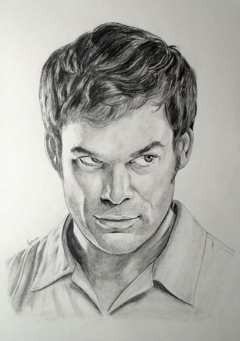 Dexter Drawing, Distortion Art, Shading Techniques, Art Drawings Sketches Pencil, Anime Canvas, Harrison Ford, Kate Winslet, Amazing Drawings, Pencil Portrait