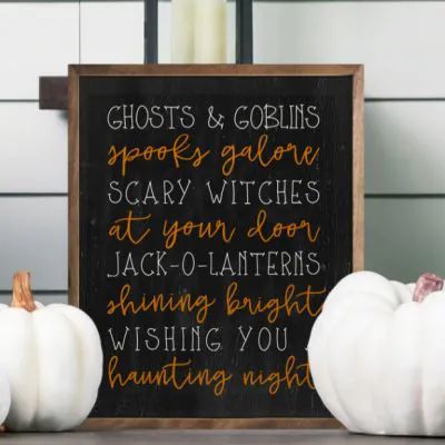 Ghosts And Goblins, Decorating For Halloween, Halloween Wood Signs, Rustic Halloween, Farmhouse Halloween, Halloween Sign, Fall Halloween Decor, Antique Farmhouse, Halloween Signs