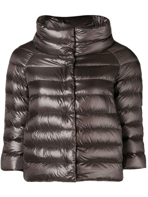 Herno Sofia puffer jacket Herno Jacket, Pleats Please Issey Miyake, Padded Coat, Winter Blues, Funnel Neck, Padded Jacket, Gray Jacket, Funnel, Puffer Jacket