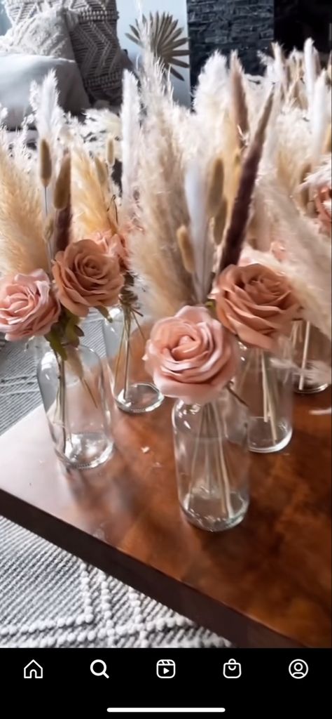 Boho Centerpiece, Grass Wedding, Boho Bridal Shower, Boho Theme, Shower Centerpieces, Boho Wedding Decorations, Future Wedding Plans, Boho Baby Shower, Baby Shower Centerpieces