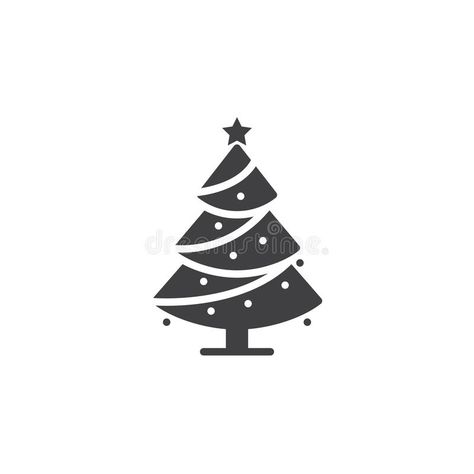 Christmas Tree Icon, Christmas Tree Logo, Christmas Tree Vector, White Spruce, Holiday Symbols, Christmas Tree Graphic, Tree Vector, Tree Icon, Instagram Icon