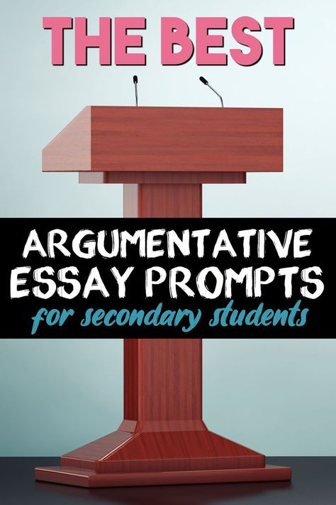 100 Argumentative Essay Prompts For Your Secondary ELA Students—These are seriously the best, most interesting essay prompts! This list is perfect for students in high school or middle school while teaching argumentative or persuasive writing in English language arts class. These prompts with fit seamlessly in your lesson plans for argumentative writing for secondary students. Harvard Application, Argument Essay, Essay Writing Examples, Writing Conclusions, College Essay Examples, Writing Essays, Application Essay, Essay Structure, Informative Essay