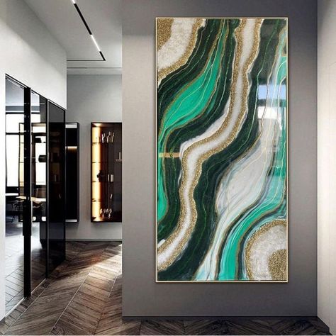 Large Resin Geode Wall Art, Green Geode Painting, Resin Wall Art Home Decor Living Room, Resin Wall Painting, Epoxy Resin Wall Art Ideas, Large Geode Wall Art, Resin Wall Art Diy, Resin Wall Art Home Decor, Green Resin Art