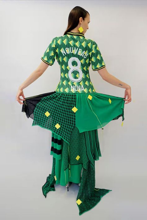 Umbro Launches New Upcycling Campagin With Nova Nørgaard | Hypebeast Style For Short Women, Fashion Designer Aesthetics, Fashion Editorial Layout, Ropa Upcycling, Streets Of Tokyo, Football Fashion, Into Fashion, Outfit Layout, Fashion Statements