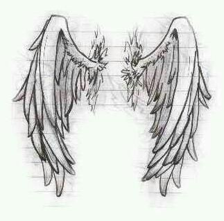 Possibly my next tattoo.. Angel Wings Tattoo On Back, Wings Sketch, Angel Wings Drawing, Wing Tattoo Designs, Tattoo Zeichnungen, Men Tattoos, Wings Drawing, Angel Wings Tattoo, Wing Tattoo