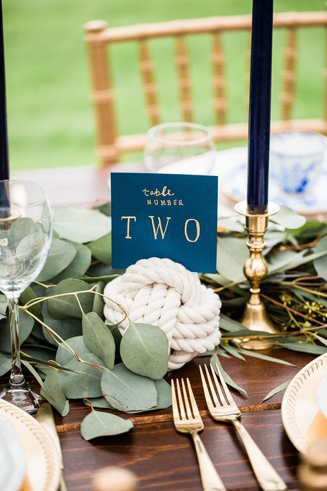 48 Centerpiece Ideas for Any Wedding Style Coastal Wedding Centerpieces, Mystic Connecticut, Nautical Wedding Ideas, Beach Wedding Decorations Reception, Wedding Favor Table, Mystic Seaport, Honey Wedding Favors, Creative Wedding Favors, Inexpensive Wedding Favors