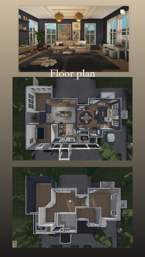 Bloxburg House Ideas 2 Floor Layout Medium, Blocksburg Farmhouse Layout, 60k Bloxburg House Layout, Loft Houses Bloxburg, Alaska Violet Bloxburg House Layout, Medium House Layout 2 Story Bloxburg, Bloxburg Home Ideas Layout, Bloxburg House Ideas Exterior Floor Plan, Blocksburg House Ideas Layout