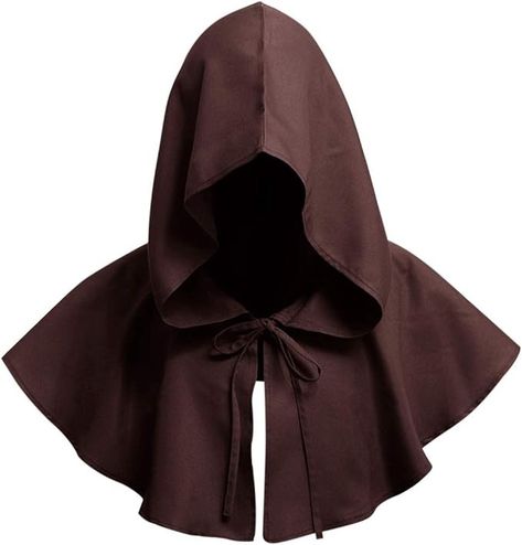 Amazon.com: DCUTERQ Halloween Grim Cowl Cloak Medieval Wicca Pagan Hood Hat Cosplay Costumes Hooded Poncho for Men Women Brown : Clothing, Shoes & Jewelry Hoodie Jacket Outfit, Poncho For Men, Medieval Monk, Monk Costume, Cloak Medieval, Crochet Hoodies, Medieval Cloak, Mens Poncho, Hat Cosplay