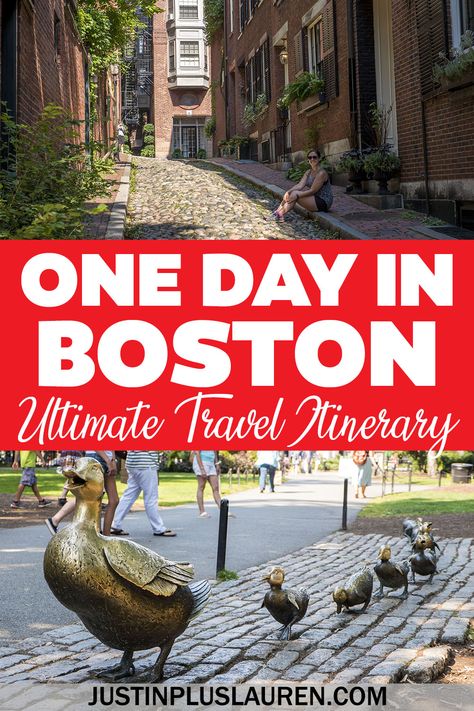 If you're planning a trip to Boston, Massachusetts, check out this one day in Boston itinerary. These are the best things to do in Boston and the must see attractions and activities. This is the ultimate Boston in a day travel guide, and there are ideas to extend it to a Boston weekend trip, too! Boston Weekend Trip, Must Do In Boston, Boston What To Do, One Day In Boston, Boston Itinerary, Boston Weekend, Day Trips From Boston, Visit Boston, Boston Attractions