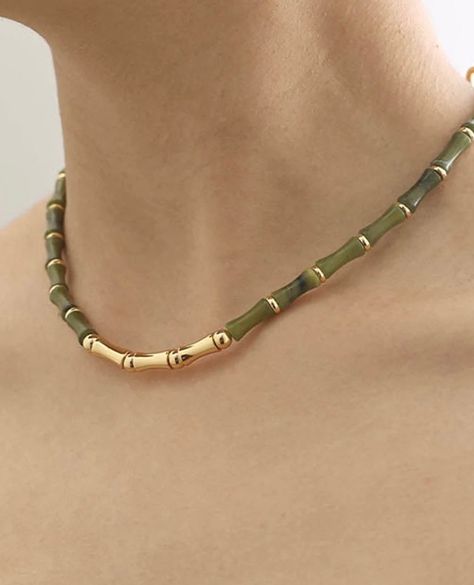 Not diamond, not gold the nature one is the most elegant. #gingiberi #gingiberijewelry #bamboo #lightweight #sustainablefashion #accessories #bracelets #fashionjewelry #instajewelry #finejewellery #jewelleryaddict #jewellerygram #jewelryaddict Bamboo Necklace, Bamboo Jewelry, Forest Necklace, Beads Diy, Gold Jewellery Design, Jewellery Design, Gold Jewellery, Accessories Bracelets, Chinoiserie