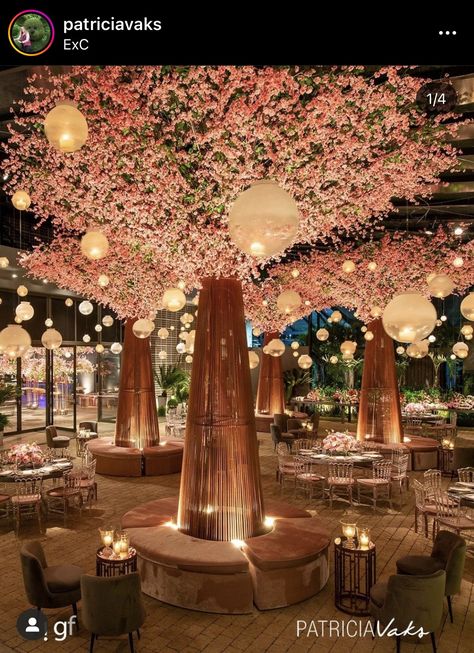 Royal Wedding Themes, Unique Event Decor, Resturant Design, Cherry Blossom Theme, Hindu Wedding Ceremony, Romantic Beach Wedding, Wedding Flower Design, Classic Wedding Decorations, Dream Wedding Decorations