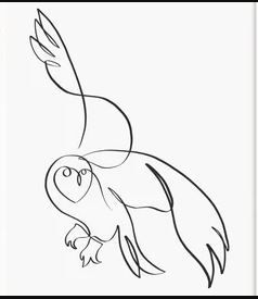 Betta Tattoo, Discrete Tattoo, Barn Owl Tattoo, Owl Drawing, Flying Bird Tattoo, Rose Shoulder Tattoo, Animal Tattoo Ideas, Beginner Tattoos, Sharpie Tattoos